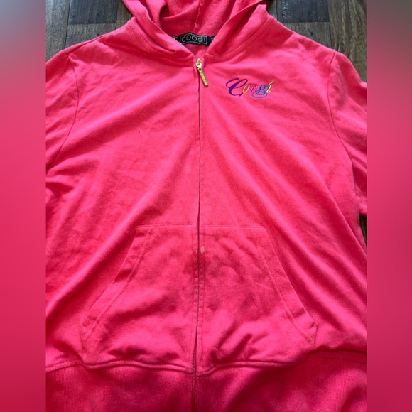 COOGI NWT 2 Piece Sweatset Pink Bedazzled Hoodie and Jogger Sweatpants Size 2XL - Picture 10 of 11